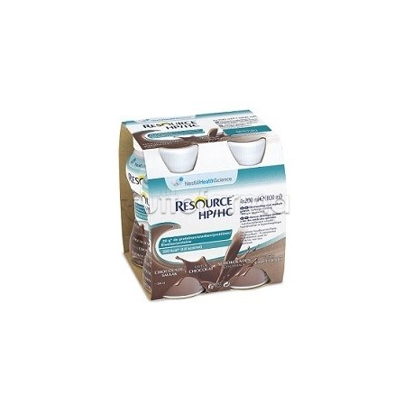 Resource Hp/Hc Cioccolato per Supporto Nutrizionale 4 Bottiglie da 200ml ciascuna Resource Hp/Hc Cioccolato per Supporto Nutrizionale 4 Bottiglie da 200ml ciascuna