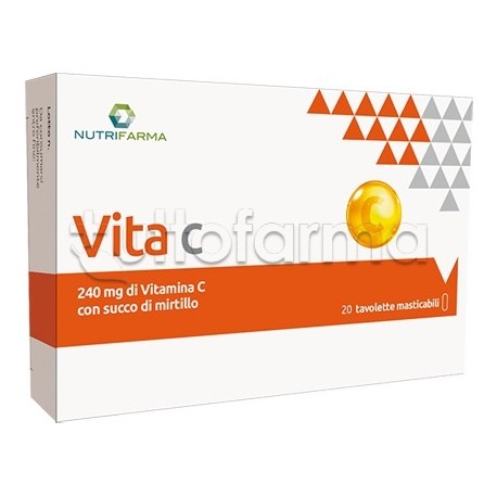 Vita C per Sistema Immunitario 20 Tavolette Masticabili Vita C per Sistema Immunitario 20 Tavolette Masticabili