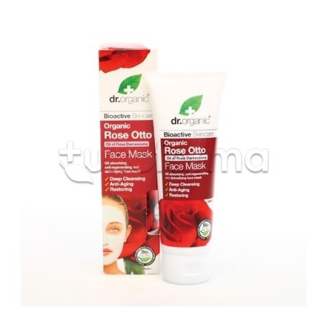 Dr Organic Rose Otto Maschera Viso purificante e idratante per pelle luminosa 125 ml Dr Organic Rose Otto Maschera Viso purificante e idratante per pelle luminosa 125 ml