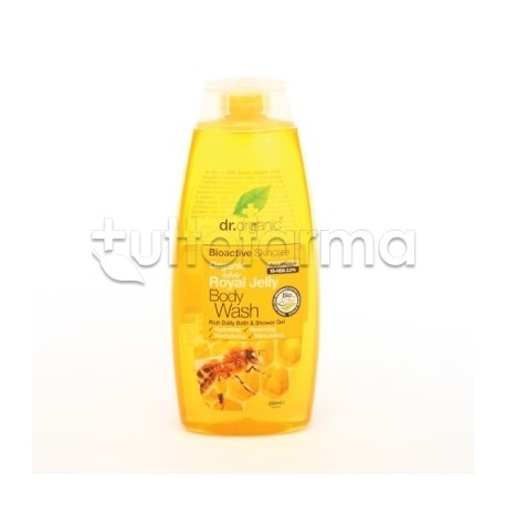 Dr. Organic Royal Jelly Body Wash detergente corpo naturale idratante 250 ml Dr. Organic Royal Jelly Body Wash detergente corpo naturale idratante 250 ml