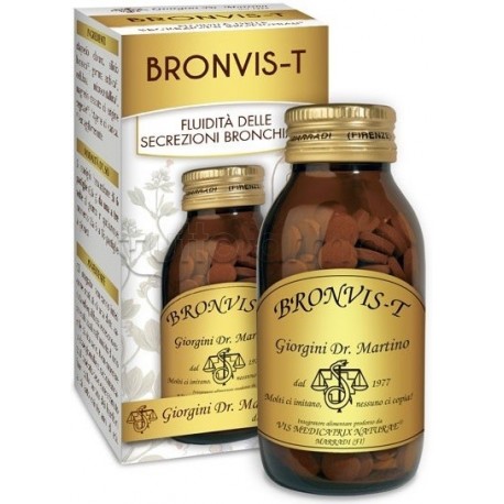 Dr. Giorgini Bronvis-T Integratore per Apparato Respiratorio 180 Pastiglie