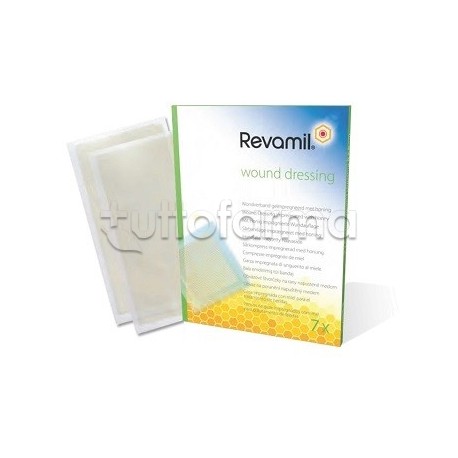 Garza medicata Revamil per Ferite e Ustioni 10 Garze 5x5 cm