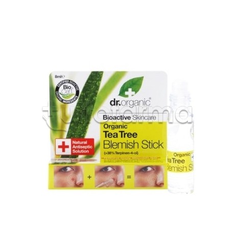 Dr Organic Tea Tree Blemish Stick Imperfezioni Viso per Brufoli e Acne 8ml Dr Organic Tea Tree Blemish Stick Imperfezioni Viso per Brufoli e Acne 8ml