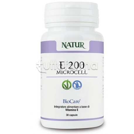E 200 Microcell integratore vitamina E antiossidante 30 capsule vegetali