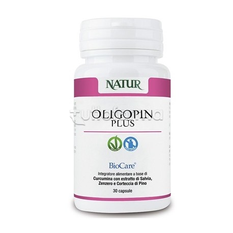 Oligopin Plus integratore naturale per digestione, articolazioni e antiossidante 30 capsule vegetali