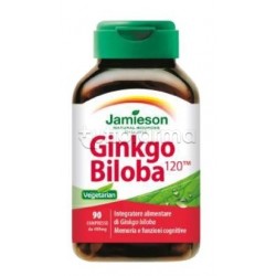 Jamieson Ginkgo Biloba Integratore per Memoria e Concentrazione 90 Compresse Singole Jamieson Ginkgo Biloba Integratore per Memoria e Concentrazione 90 Compresse Singole