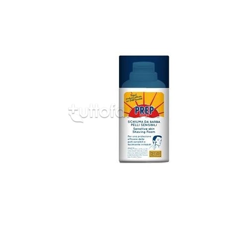 Prep Schiuma Barba Pelle Sensibile per Rasatura Delicata Flacone da 300ml Prep Schiuma Barba Pelle Sensibile per Rasatura Delicata Flacone da 300ml