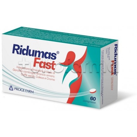 Ridumas Fast integratore per controllo peso e metabolismo 60 compresse