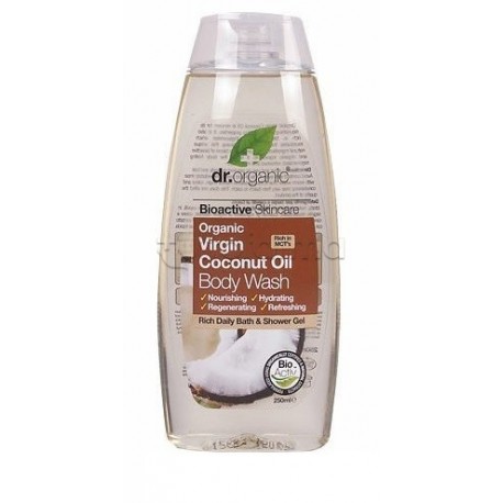 Dr Organic Coconut Oil Body Wash detergente corpo idratante e nutriente 250 ml Dr Organic Coconut Oil Body Wash detergente corpo idratante e nutriente 250 ml