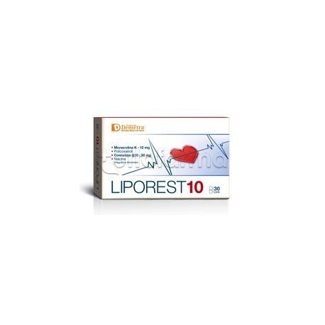 Liporest 10 per Controllo Colesterolo 30 Compresse Liporest 10 per Controllo Colesterolo 30 Compresse