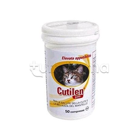 Cutilen Gatti per Salute Cute e Mantello 50 Compresse Cutilen Gatti per Salute Cute e Mantello 50 Compresse