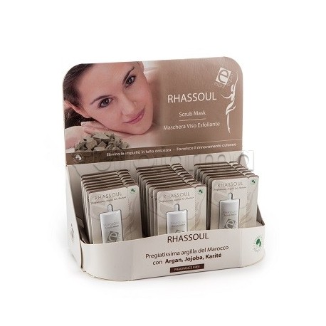Esprit Equo Rhassoul Peeling Mask Argan Murumuru Bio per Esfoliazione e Pelle Luminosa Monodose 10 ml