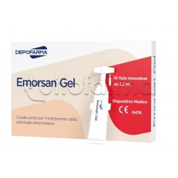 Emorsan Gel Trattamento Monodose Emorroidi 10 Fiale da 2,2ml scatola e fiala Emorsan Gel Trattamento Monodose Emorroidi 10 Fiale da 2,2ml scatola e fiala