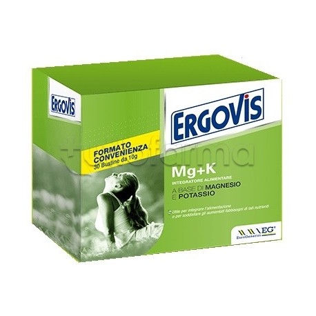 Ergovis Mg+K per Funzione Muscolare e Nervosa 30 Bustine