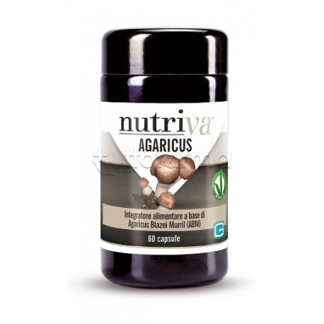 Nutriva Agaricus Abm Integratore per Difese Immunitarie 60 Capsule