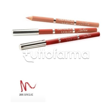 Defence Color Bionike Matita Labbra Lip Design N205 Brique per Labbra Definite e Lunga Tenuta Matita Standard Defence Color Bionike Matita Labbra Lip Design N205 Brique per Labbra Definite e Lunga Tenuta Matita Standard