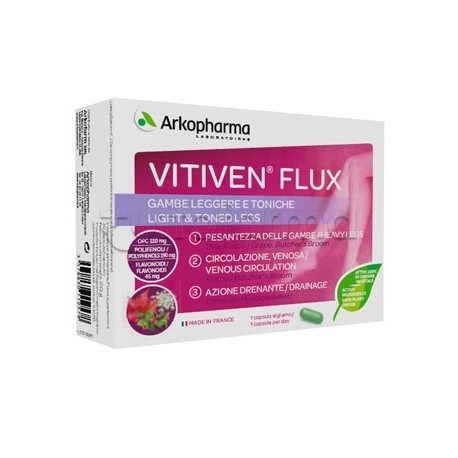 Vitiven Flux Integratore per la Circolazione Venosa 30 Capsule Vitiven Flux Integratore per la Circolazione Venosa 30 Capsule