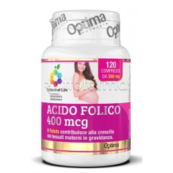 Colours of Life Acido Folico 400mcg Integratore per Gravidanza 120 Compresse