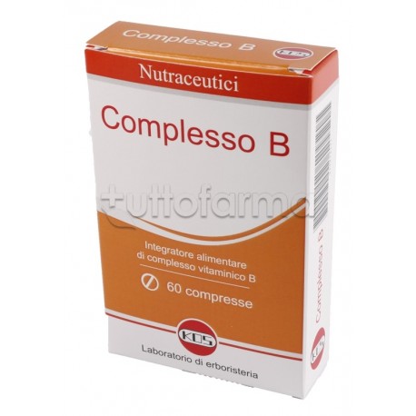 Kos Complesso B Integratore per Stanchezza 60 Compresse Kos Complesso B Integratore per Stanchezza 60 Compresse