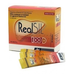 confezione RealSIL 100D per Benessere Fegato e Sistema Immunitario 30 Bustine confezione RealSIL 100D per Benessere Fegato e Sistema Immunitario 30 Bustine