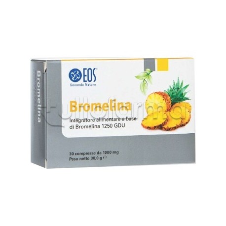 Eos Bromelina Integratore per Digestione, Muscoli e Articolazioni 30 Compresse Eos Bromelina Integratore per Digestione, Muscoli e Articolazioni 30 Compresse