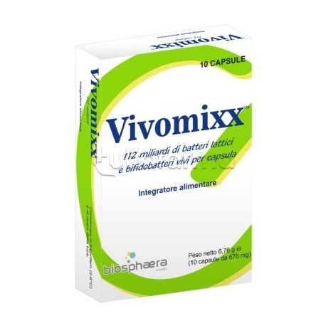 Vivomixx 112 Miliardi Integratore per Intestino 10 Capsule Vivomixx 112 Miliardi Integratore per Intestino 10 Capsule