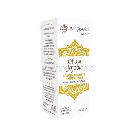 confezione di Dr.Giorgini Olio di Jojoba per Pelle e Capelli 50ml confezione di Dr.Giorgini Olio di Jojoba per Pelle e Capelli 50ml