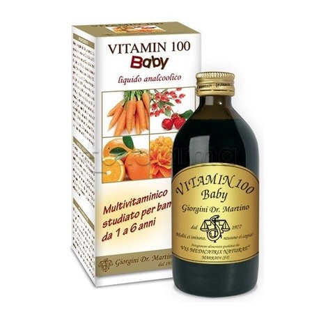 Dr.Giorgini Vitamin 100 Baby Integratore per Ossa 200ml Dr.Giorgini Vitamin 100 Baby Integratore per Ossa 200ml