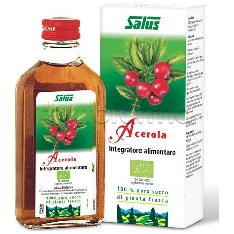 Flacone con Salus Acerola Integratore Antiossidante 200ml Flacone con Salus Acerola Integratore Antiossidante 200ml