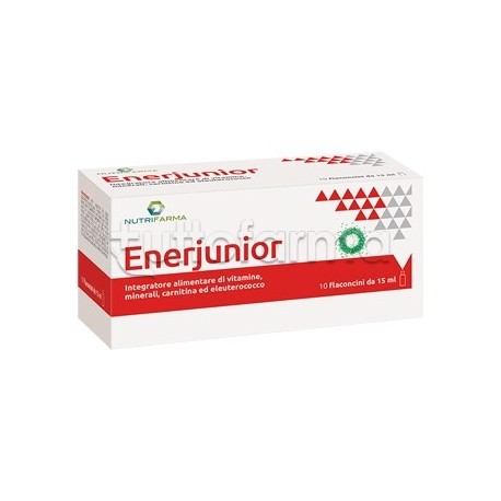 Ener Junior per Energia e Benessere 10 Flaconcini da 15ml Ener Junior per Energia e Benessere 10 Flaconcini da 15ml