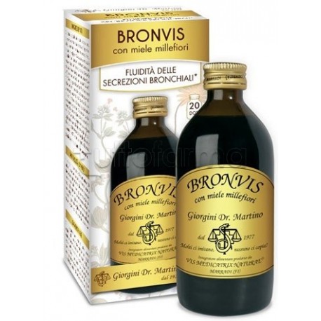 Dr. Giorgini Bronvis Con Miele Millefiori Integratore Per la Tosse 200ml