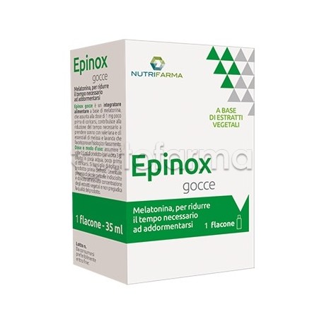 Epinox Gocce per Rilassamento e Sonno 40ml Epinox Gocce per Rilassamento e Sonno 40ml