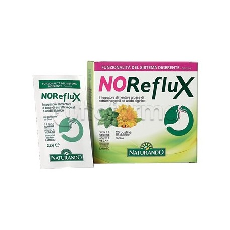 Naturando NOReflux Integratore per Reflusso 20 Bustine Naturando NOReflux Integratore per Reflusso 20 Bustine