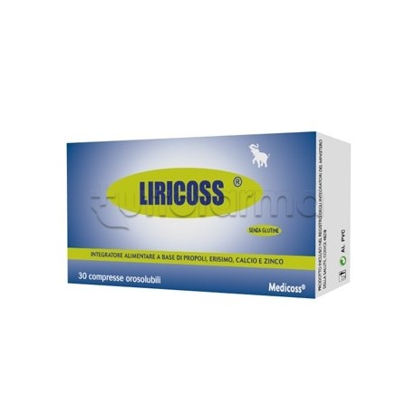 Liricoss Integratore per Vie Respiratorie 30 Compresse Orosolubili Liricoss Integratore per Vie Respiratorie 30 Compresse Orosolubili