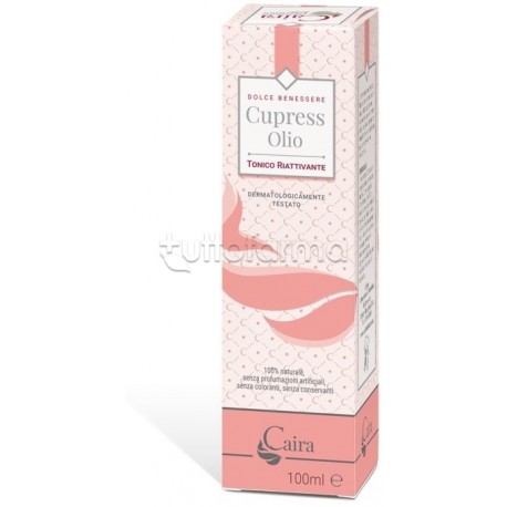 Cupressolio Caira olio naturale tonificante per gambe e pelle sensibile 100ml Cupressolio Caira olio naturale tonificante per gambe e pelle sensibile 100ml