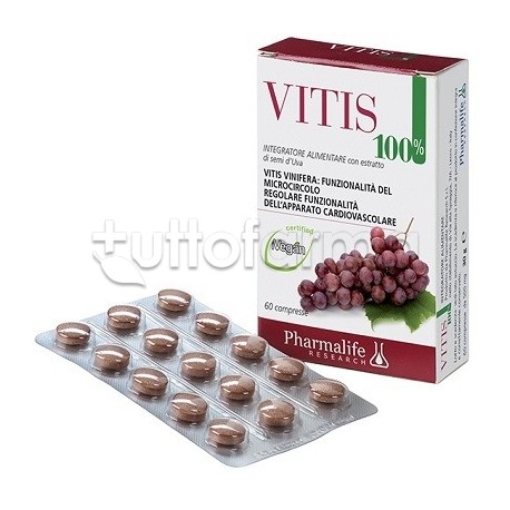 Vitis 100% Integratore per Circolazione 60 Compresse Vitis 100% Integratore per Circolazione 60 Compresse