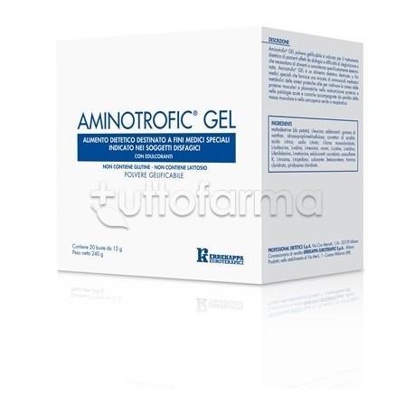 Aminotrofic Gel per Disfagia 20 Buste da 12g Aminotrofic Gel per Disfagia 20 Buste da 12g