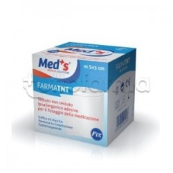 Meds Farmatnt Cerotto Autoadesivo Fissaggio Medicazioni Rotolo 5mx5cm