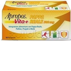 Apropos Vita+ Pappa Reale 500mg 10 Flaconcini da 10ml Apropos Vita+ Pappa Reale 500mg 10 Flaconcini da 10ml