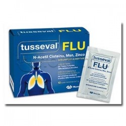 Tusseval Flu Integratore per Vie Respiratorie 12 Bustine Tusseval Flu Integratore per Vie Respiratorie 12 Bustine