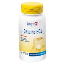 Longlife Betaine HCL per la Funzione Digestiva 90 Compresse barattolo Longlife Betaine HCL per la Funzione Digestiva 90 Compresse barattolo