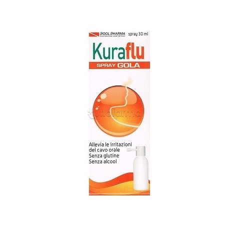 Kuraflu Spray Gola per Idratazione e Sollievo 30ml Kuraflu Spray Gola per Idratazione e Sollievo 30ml