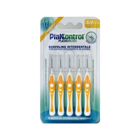 PlakKontrol Scovolini FlexiBrush per Pulizia Interdentale 0,7 mm 5 Pezzi PlakKontrol Scovolini FlexiBrush per Pulizia Interdentale 0,7 mm 5 Pezzi