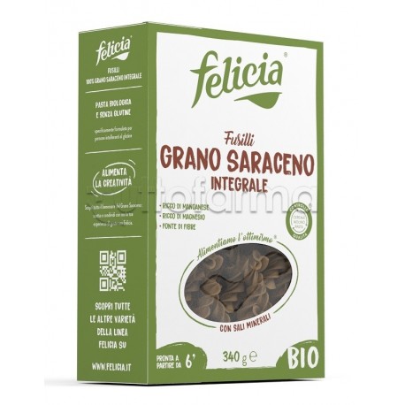 Felicia Bio Saraceno Fusilli per Intolleranti al Glutine 340 g Felicia Bio Saraceno Fusilli per Intolleranti al Glutine 340 g