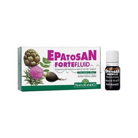 Naturando Epatosan Forte Fluid Integratore per Fegato 10 Flaconcini Naturando Epatosan Forte Fluid Integratore per Fegato 10 Flaconcini
