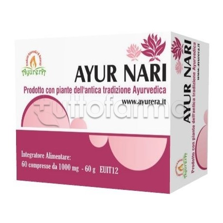 Ayur Nari Integratore per Vie Urinarie 60 Compresse
