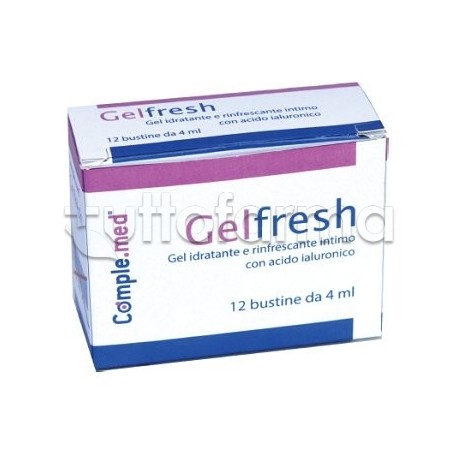 Gelfresh Gel intimo idratante e lenitivo per zona intima 12 bustine monodose da 4 ml Gelfresh Gel intimo idratante e lenitivo per zona intima 12 bustine monodose da 4 ml