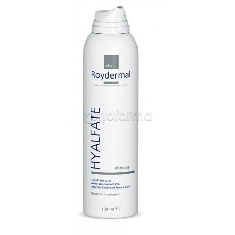 flacone Roydermal Hyalfate Mousse per Riparazione Cutanea 150ml flacone Roydermal Hyalfate Mousse per Riparazione Cutanea 150ml