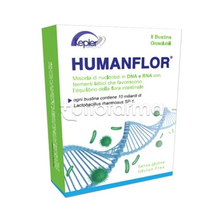 Humanflor Integratore per Intestino 8 Bustine