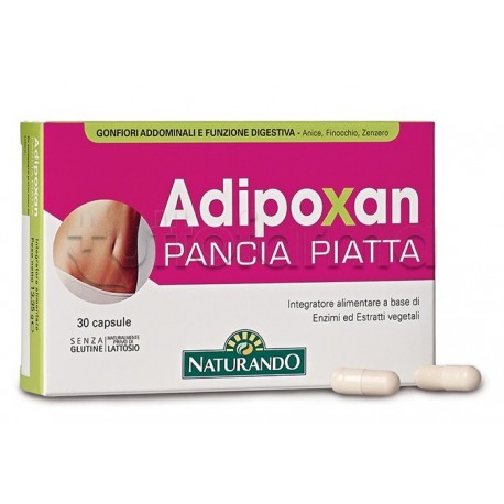 Adipoxan Pancia Piatta Integratore per Gas Intestino 30 Capsule Singole Adipoxan Pancia Piatta Integratore per Gas Intestino 30 Capsule Singole